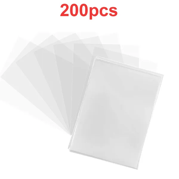 Pack of 200 clear soft penny sleeves for MTG cards
